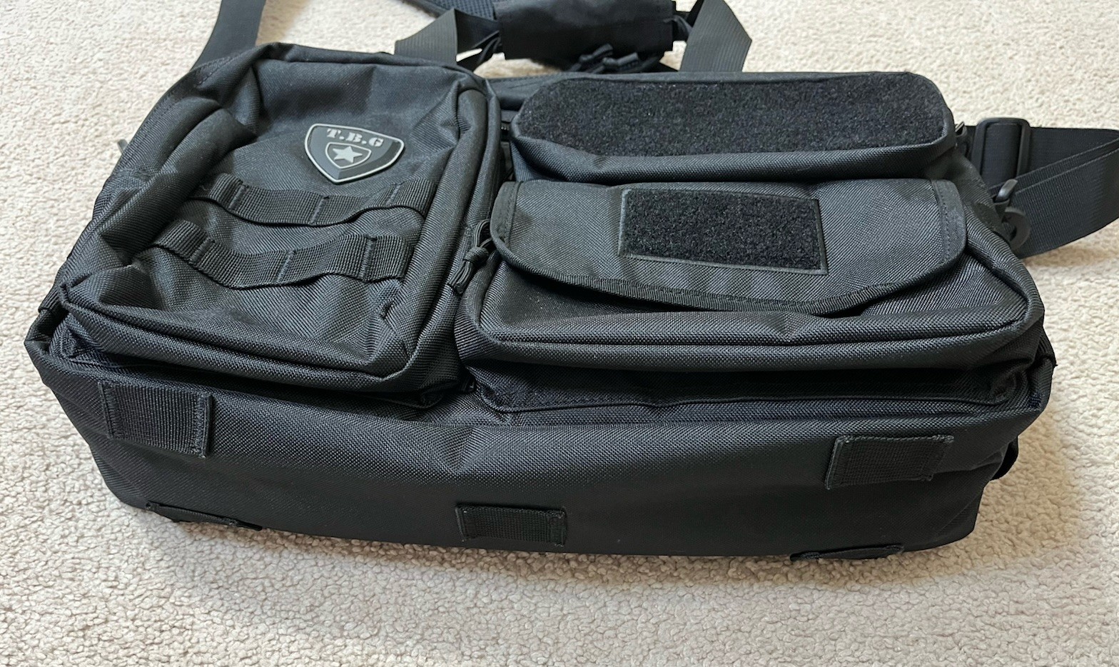 TBG Tactical Baby Gear Diaper Shoulder Bag For Dad Mom Black Deuce Landing Pad