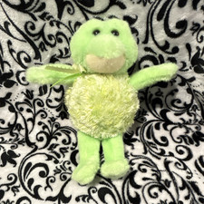 Douglas Green Frog Stuffed Animal Plush, Small 6-14 in, Washable, Ribbon