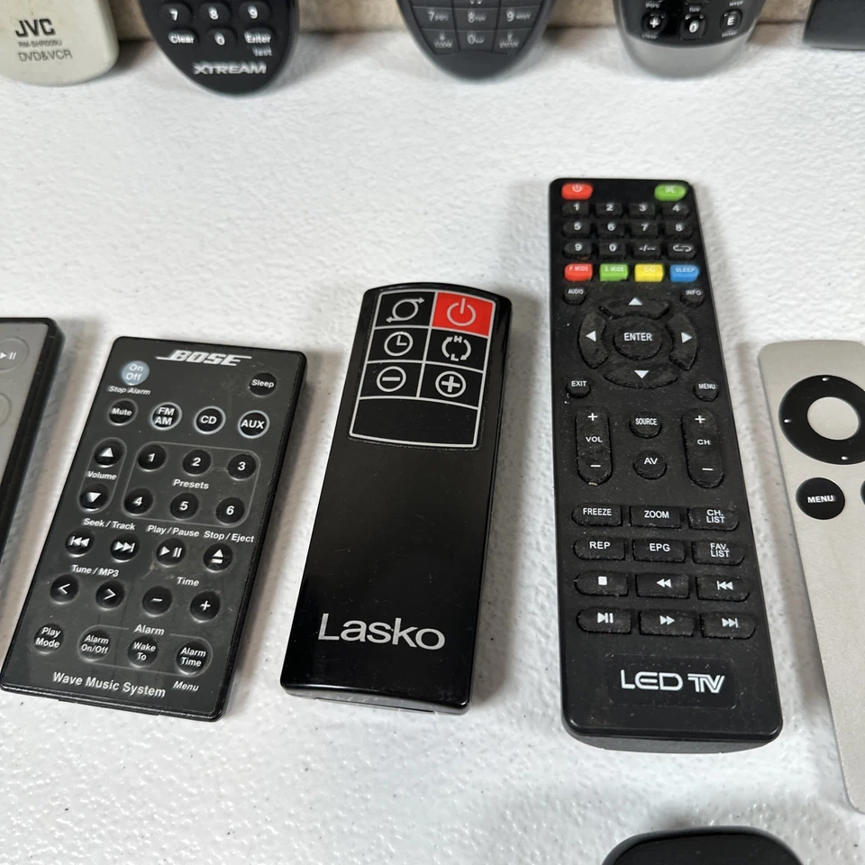 Lot of 15 Mixed TV/Fan Remotes Harmony Roku Xstream Bose Lasko (As-Is Untested) - Image 4 of 4