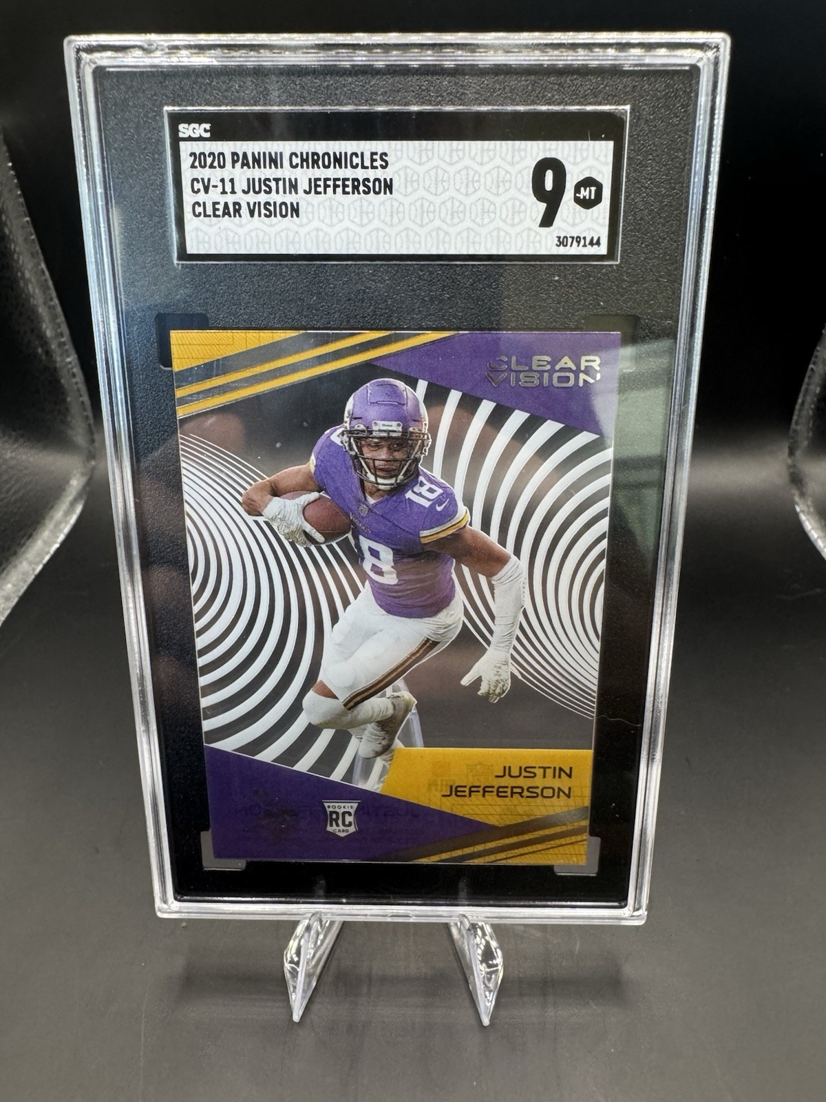 2020 Panini Chronicles - Clear Vision Rookies Justin Jefferson #CV-11 (RC)