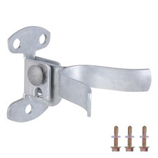 Chain Link Fence Gate Latch with Screws, 1-3/8" Wall Mount Flat 1-3/8 Inch