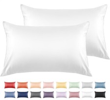 100 Cotton Toddler Pillowcase Set of 2, 600 Thread Count 13x18 Toddler Pillo...