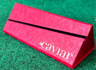 Caviar Red Gold Foldable Shell Eyeglass/Sunglass Case Magnetic Rimless