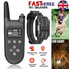 Electric Pet Dog Training Collar Shock Anti-Bark Electronic Remote Rechargeable