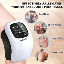 Knee Massager with Heat Infrared Red Light Therapy Relief Vibrating Compression