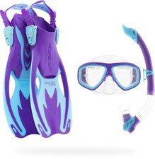 Cressi Rocks Kids Snorkel Set S/M Purple Blue