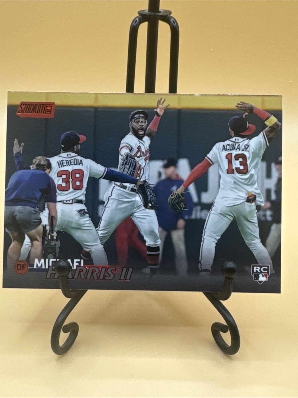 2023 Topps Stadium Club Red Foil Michael Harris II #113 Atlanta Braves RC