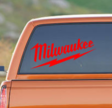 Milwaukee Tools Sticker Vinyl Decal Car Truck Toolbox Window Choose Size  Color