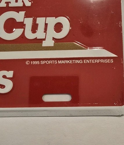Vintage 1995 Winston Cup Series License Plate Nascar Racing Sports Marketing - Picture 2 of 5