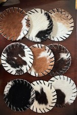 Cowhide Coaster Assorted - SET OF 60
