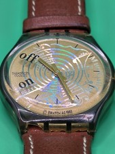 Swatch Musical 1993  1 3/8in Vintage with Lea...