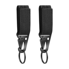 Belt Keeper Key Ring Chain Attachment Carabiner D-shaped Buckle Keychain Clasp