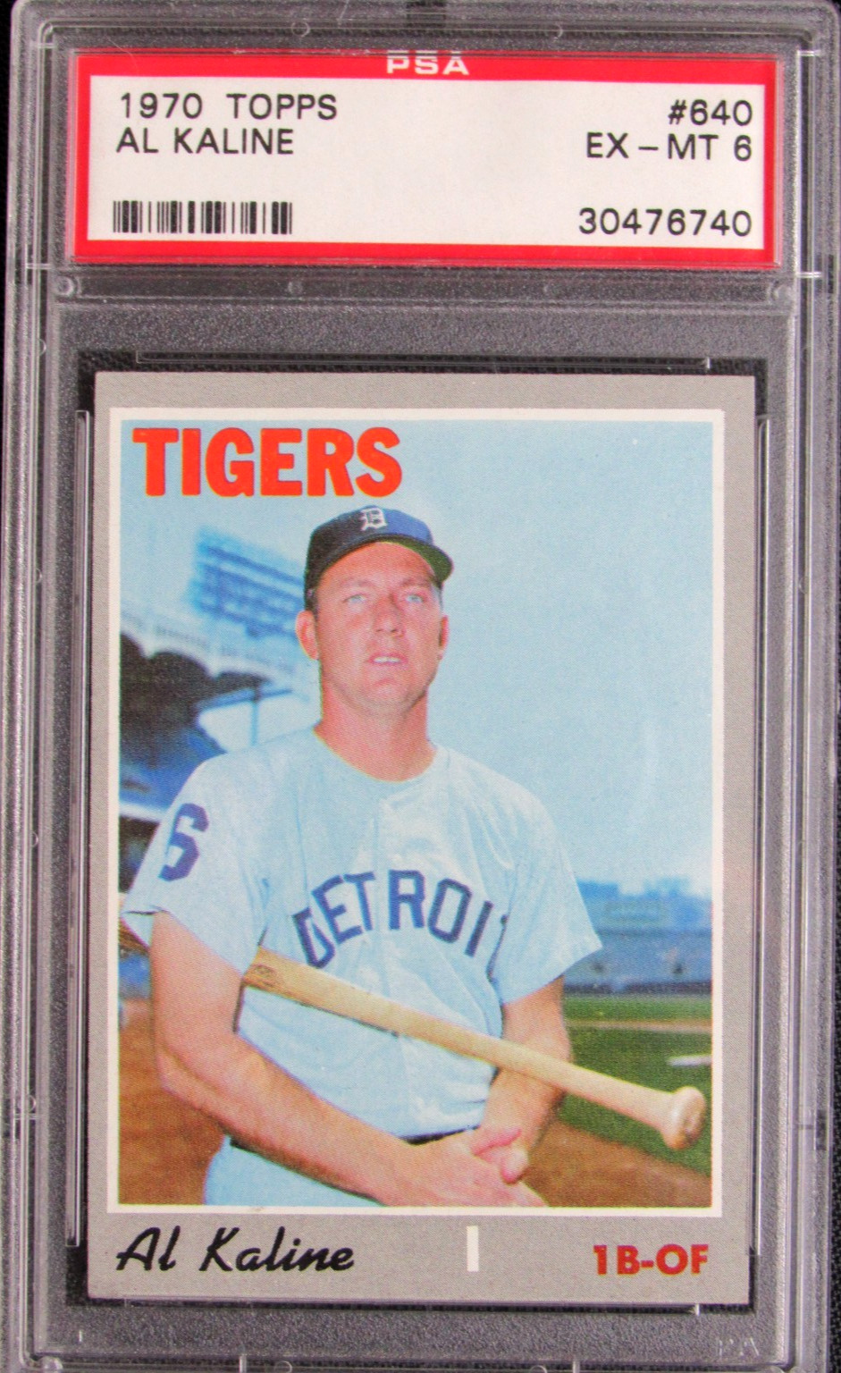 1970 Topps #640 Al Kaline High Number PSA 6 ExMt PP02