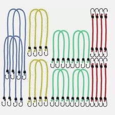 Gepäckspanner Expander Gummiseil 24er Set Spanngummi Gepäckgummi Gurt Haken Bunt