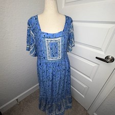 New, Rusttydustty Carta Floral Mix Print Maxi Dress Size 2XL