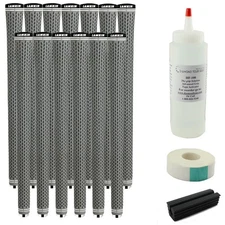 NEW 13 Lamkin Golf Crossline 360 Grey Standard Grips - With Kit