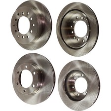 Front and Rear Disc Brake Rotors For 2001-2007 Toyota Sequoia