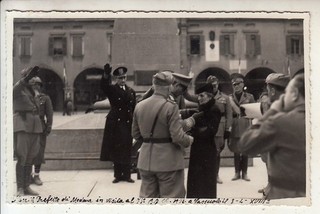 SASSUOLO MODENA visita al 73° battaglione cc.nn WW2 militare