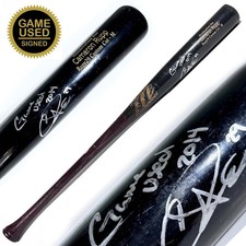 Cameron Rupp Game-Used Cracked Marucci Bat Signed 2014 Philadelphia Phillies MLB