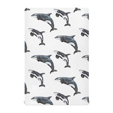 Crib Sheets for Boys Girl Orca Killer Whale Breathable Mini Crib Mattress She...