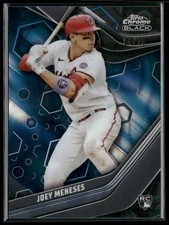2023 Topps Chrome Black Blue Lava Refractor /75 Joey Meneses #91 Rookie RC