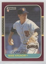 1987 Donruss Opening Day Box Set Mike Krukow #98 0f3j