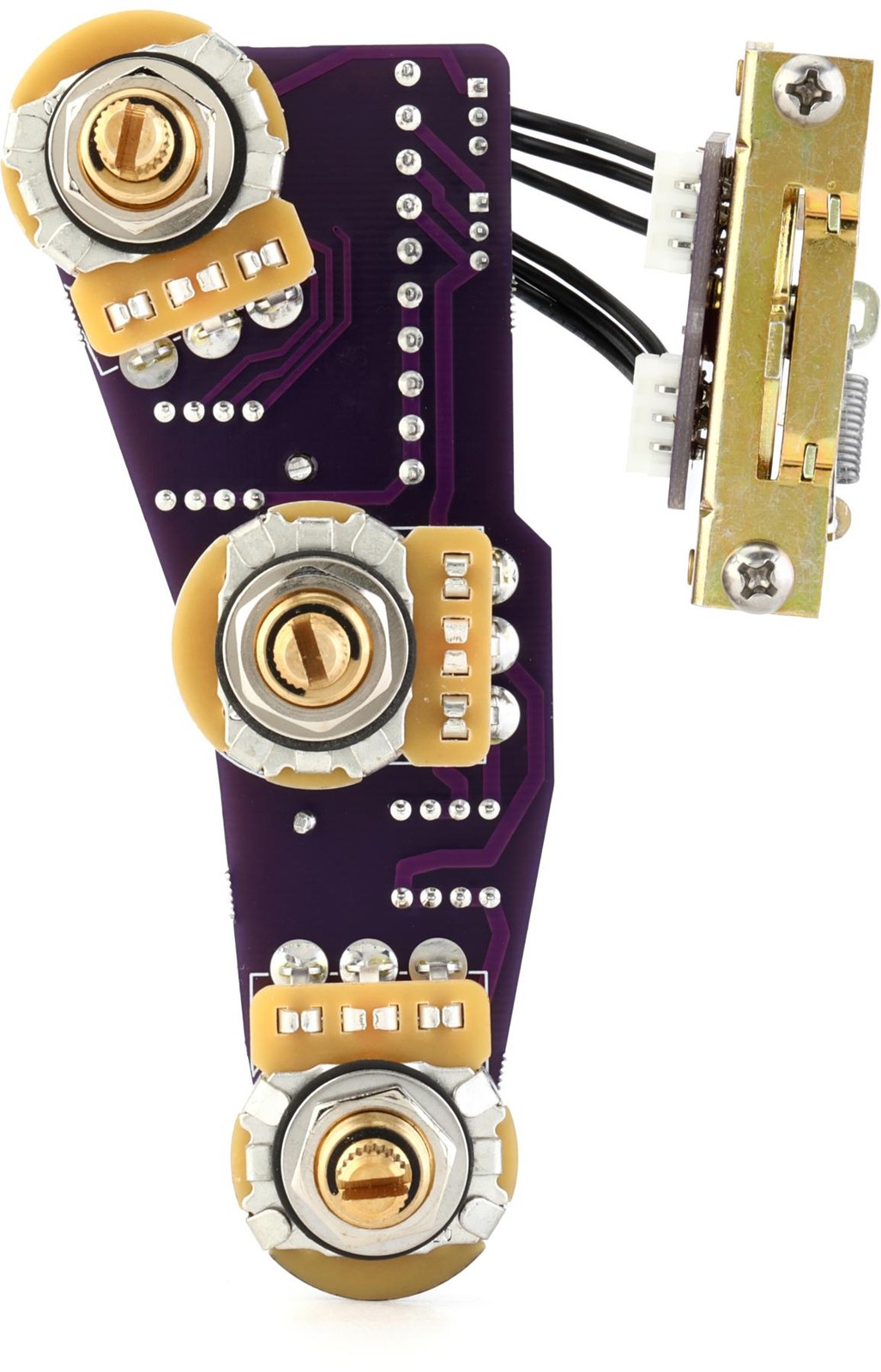 Жгут проводов роскошной трансформируемой гитары Strat от Mojotone без припоя