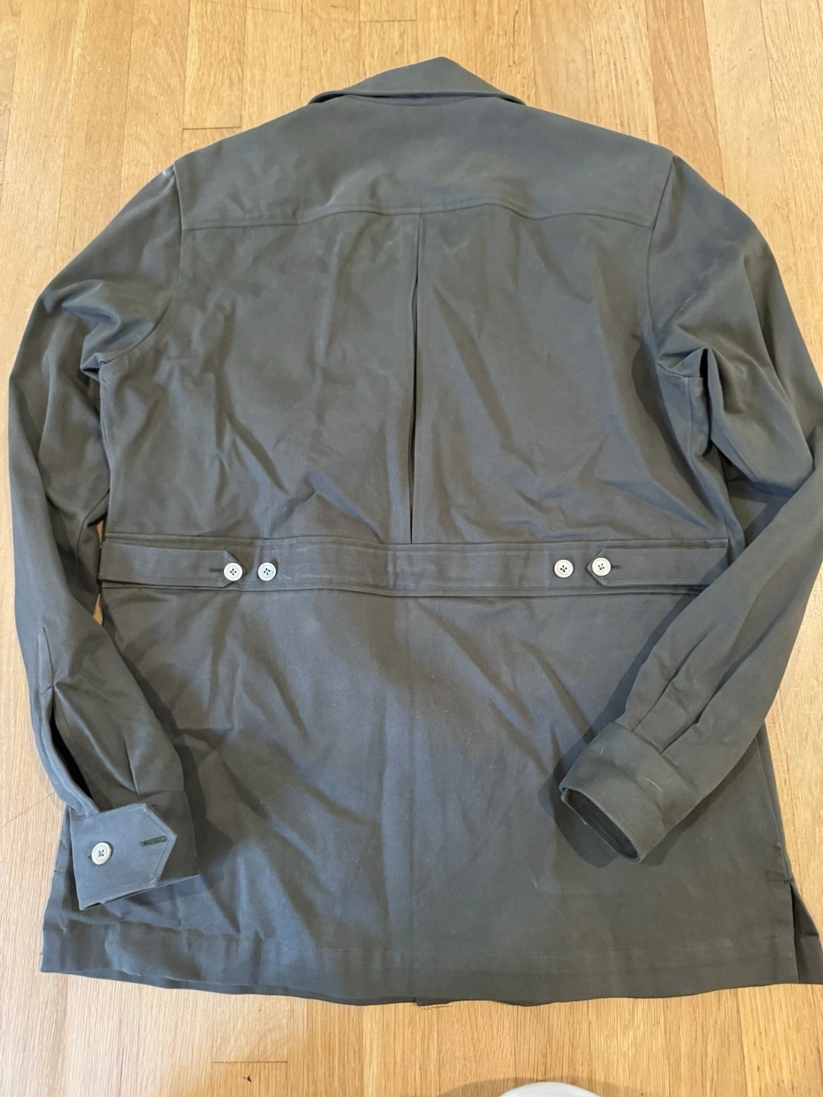 G. Inglese Men’s Dark Green Cotton Safari Jacket Size Large Made in Italy - product detail image 6