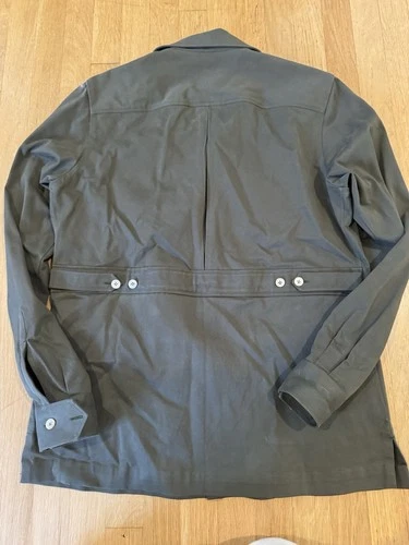 G. Inglese Men’s Dark Green Cotton Safari Jacket Size Large Made in Italy  image 6