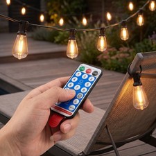 60FT Patio Solar Outdoor String Lights Waterp...