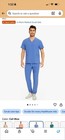 COZYFIT Men’s Scrubs Set M Black Stretch V-Neck Top Jogger Pants 8 Pockets — photo 5