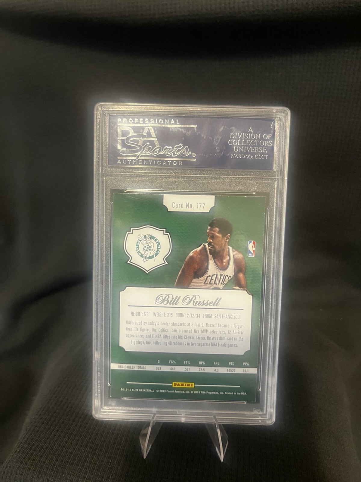 2012-13 Elite - Bill Russell #177 view 2