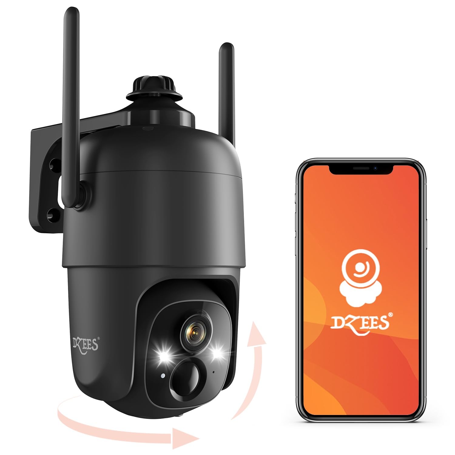 Wireless Outdoor, 2k Battery Powered Home Secu...