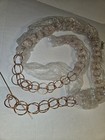 New Copper Color RINGS Double Linked Rain Chain  8-1/2 Feet Long