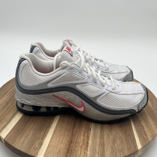 Nike Reax Run 5 407987-116 White Pink Metallic Sneaker Shoes Women's 7.5 US