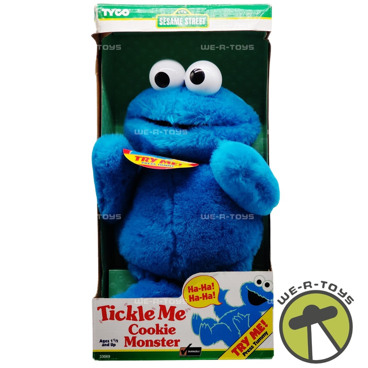 きのーごさん専用。ティモン　T−コネクションストリーム Sesame Street Tickle Me Cookie Monster Doll 1997 Tyco No. 33069