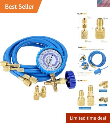 #ad Versatile R410A Manifold Gauge Kit with 800 PSI Pressure for Reliable Charging $50.99