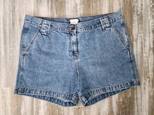 NWOT VINTAGE CK CALVIN KLEIN 100 Cotton Jean Shorts Sz 14 Med Wash CUTE