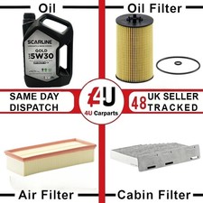 SERVICE KIT-OIL, AIR, CABIN FILTER & SCARLINE GOLD 5L FOR VW Amarok Arteon Golf