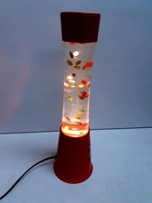 Marvel Iron Man LavaFlow Lamp Red Metal Outer Red & Gold Working