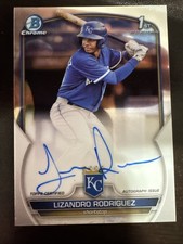 LIZANDRO RODRIGUEZ 2023 BOWMAN CHROME 1ST AUTOGRAPH ROYALS AUTO