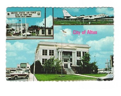 Altus Oklahoma - City with a future to share Vintage postcard unposted