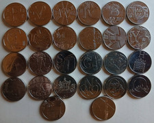 2019 10p Full Set Alphabet Letter 26 Coin Set. A to Z.