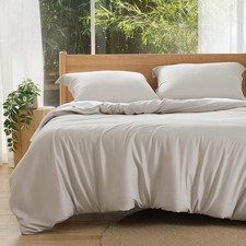 100 Viscose Derived from Bamboo Duvet Cover King Size - Lightweight Silky