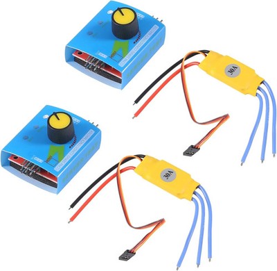 2 Sets DC 12V 30A High-Power Brushless Motor Speed Controller 3-phase Regulator