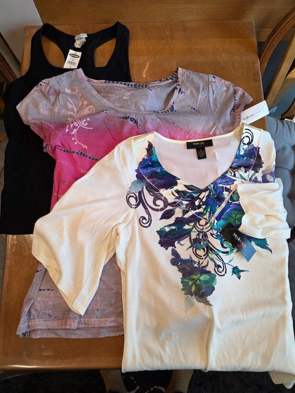 Mixed Lot of 3 Women's Tops - Size Large - New with Tags