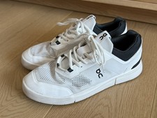 On Running The Roger Spin Men's Size 9 White Black CloudTec Sneakers On Cloud