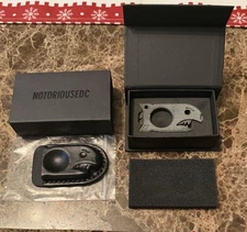 Notorious EDC Beer Bomb  Micarta With Black Slip Sheath, Very Nice!