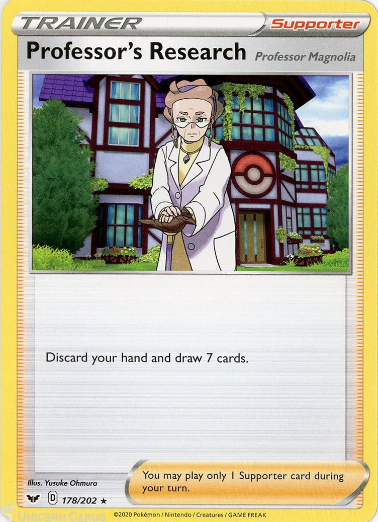 Professor's Research Professor Magnolia 178/202 Mint Pokemon Card :: VVDC ::
