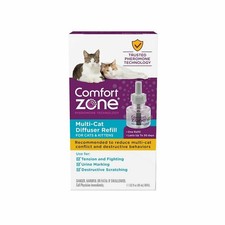 Comfort Zone Multi-Cat Diffuser Refill Reduces Conflict Destructive Behaviors